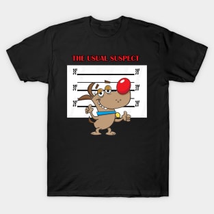 The Usual Suspect Dog T-Shirt